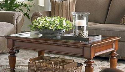 Traditional Living Room Decor Ideas Dark Wood Coffee Tables