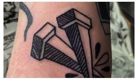 Traditional Railroad Spike Tattoo . Ask For Joker At