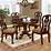 Malvern 5pc Traditional 60" Round Dining Table Set Finished in Antique