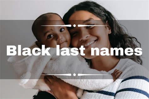 traditional black last names