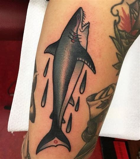 My traditional style shark. Done by Andrew Page at NectarFine Art and