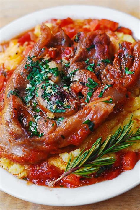 traditional osso bucco braised veal shanks