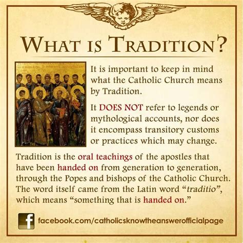 traditions of catholic church
