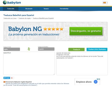 traductor english spanish babylon