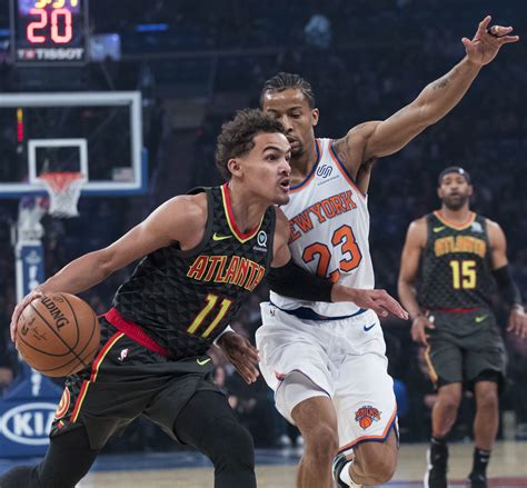 trae young against knicks