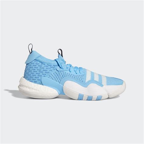 trae young baby blue shoes