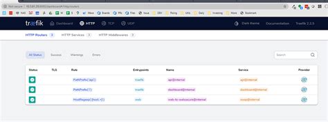 traefik entrypoints not showing up in dashboard