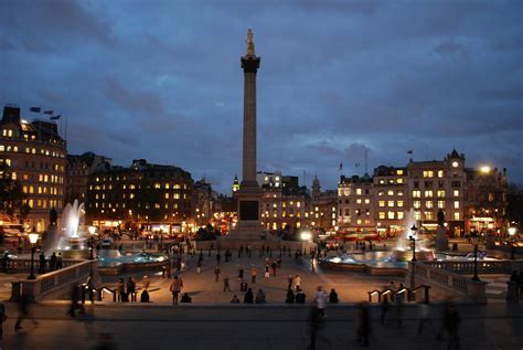 trafalgar square last night