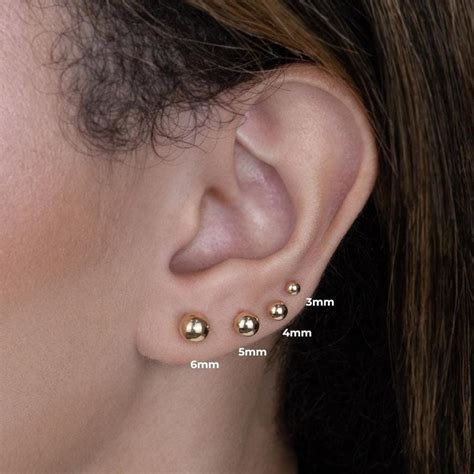 Tragus Ball Stud Earrings