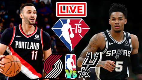 trail blazers vs spurs live