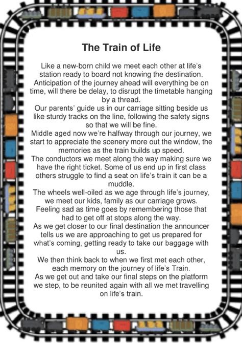 The Train Of Life... The Train Of Life... Poem by Sebastian Melmoth