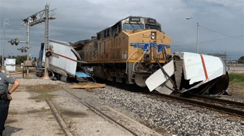 train and semi collision