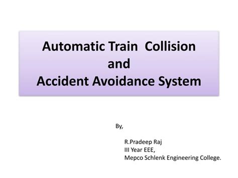 train collision avoidance system ppt