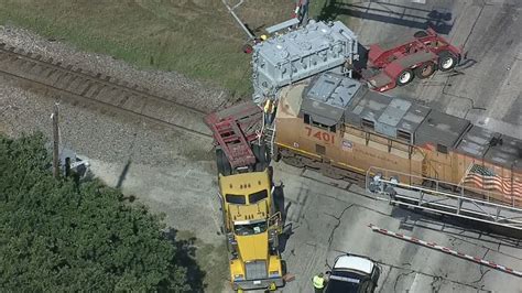 train hits tractor trailer in texas