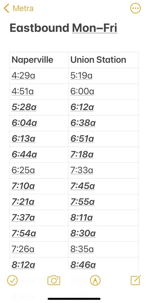 train schedule naperville
