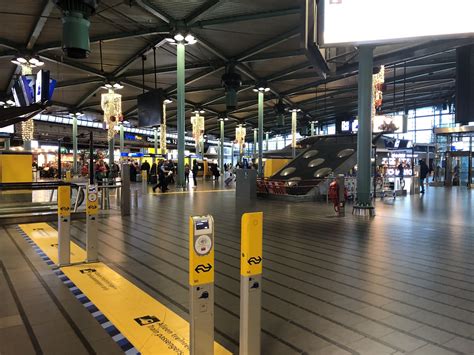 train station at schiphol airport