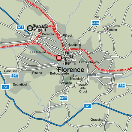 train station in florence italy map