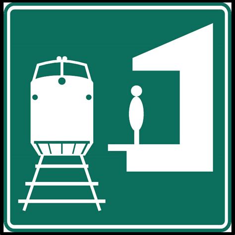 train station signs and symbols