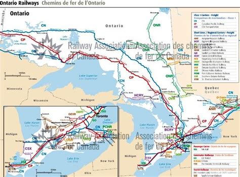 Train Track Map Ontario
