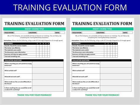 Training Feedback Sample For Employees