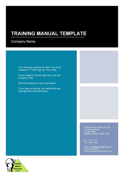 Training Manual Layout Examples
