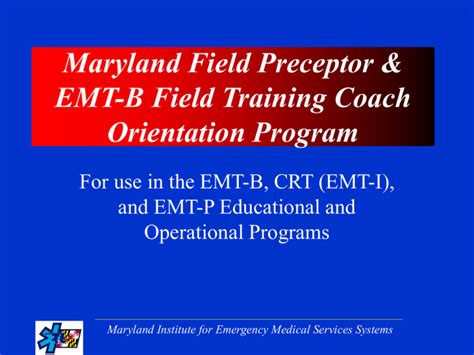 training programs in maryland