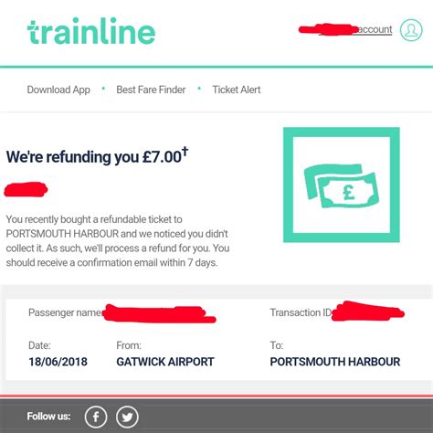 trainline advance tickets refund