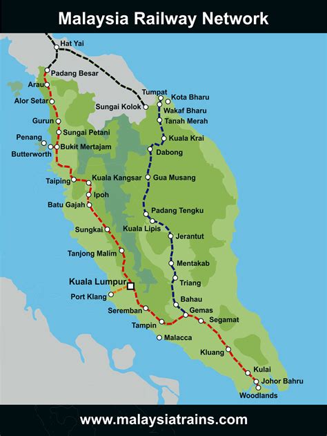 trains from singapore to malaysia route