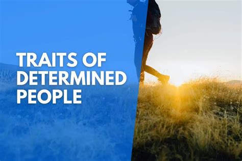 traits of determined people