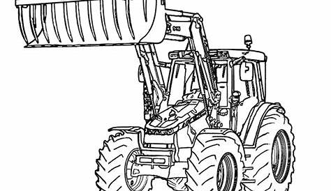 Ausmalbilder Traktor - Malvorlagen kostenlos zum ausdrucken