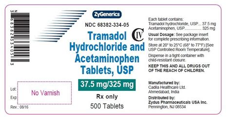 tramadol acetaminophen 37 5 325 side effects