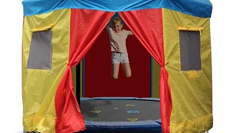 8Ft Trampoline with Trampoline Tent Cover Circus design