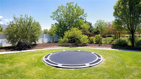 Trampoline Set In Grass