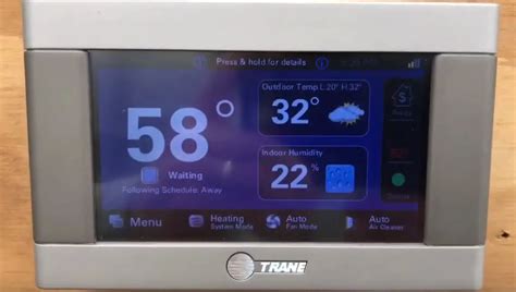 trane thermostat humidity control
