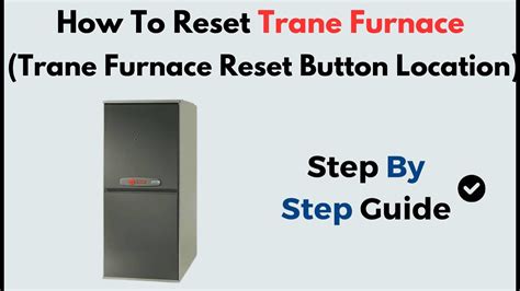 Location Of The Trane XE80 Furnace Reset Button, 59 OFF
