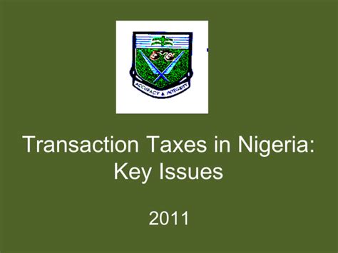 transaction taxes in nigeria