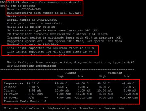 Transceiver Type All Cisco Command