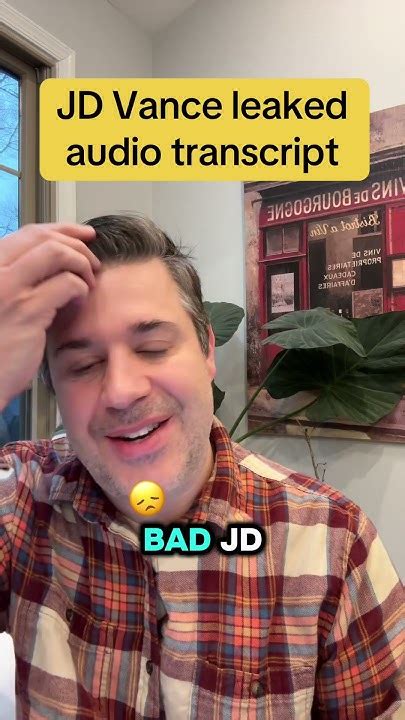 transcript jd leaked audio vance