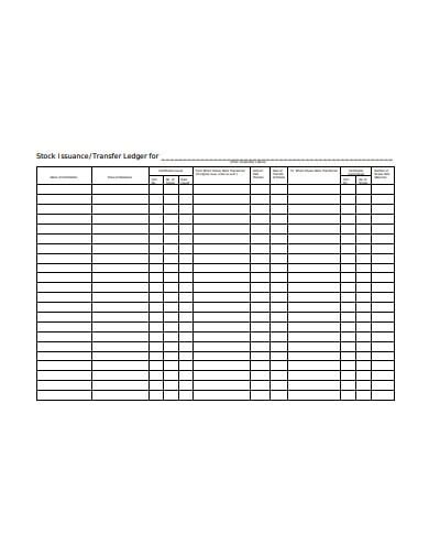 Stock Ledger Template Fill Out, Print and Download PDF Template