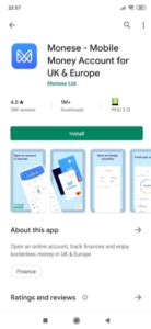 transfer bani monese