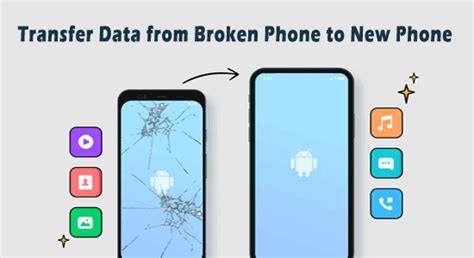 transfer data from broken screen android to new phone