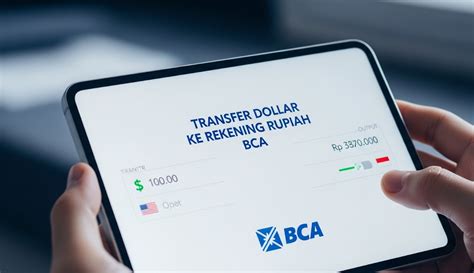 transfer dollar ke rupiah