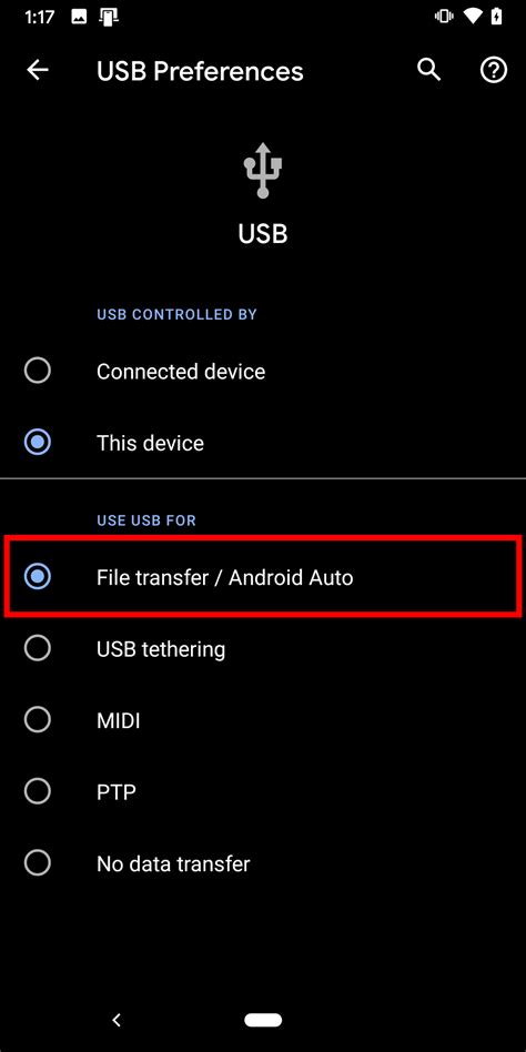 transfer files from android to pc usb c