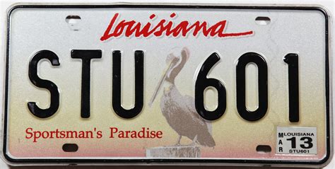 Transfer License Plates Louisiana