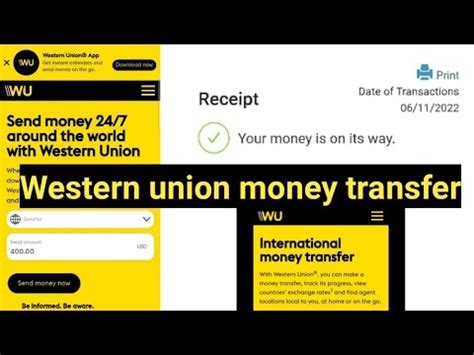 transfer money using western union