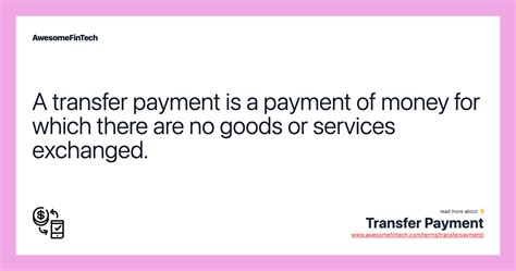 Transfer Payments Components