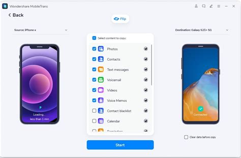 Transférer une application d