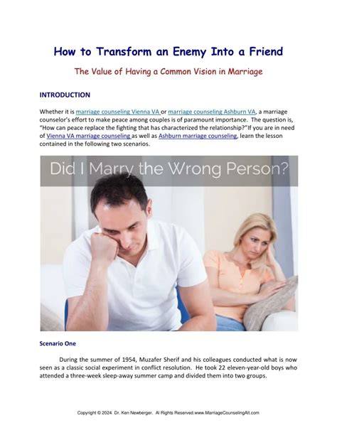 Transform Enemy into Friend