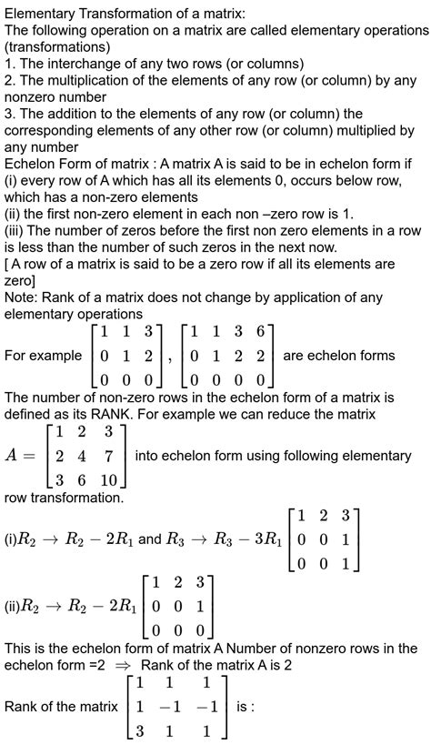 transformation matrix example problems pdf