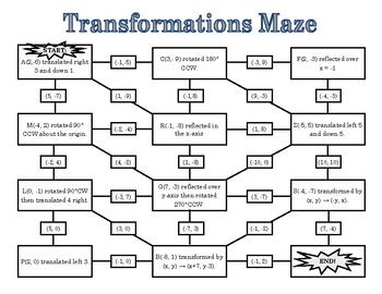 transformations maze answer key gina wilson